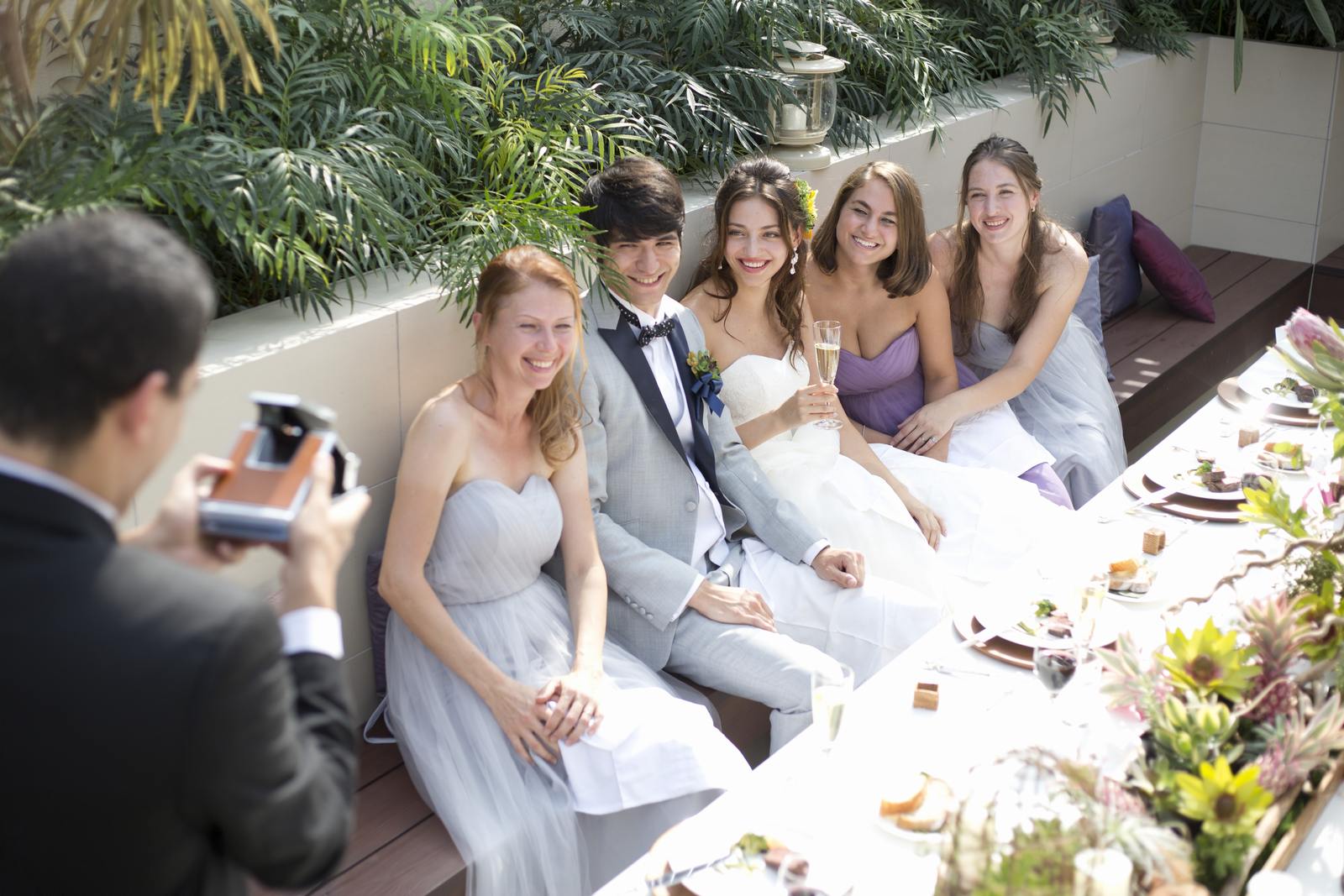 高松市の結婚式場アイルバレクラブのガーデンウエディング