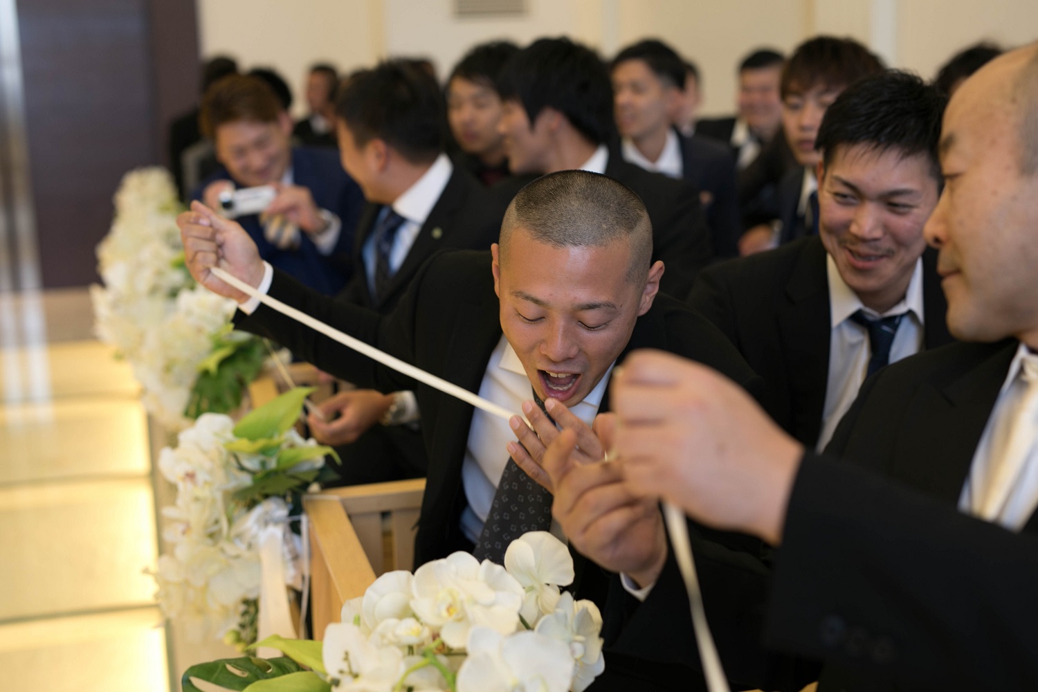 高松市の結婚式場アイルバレクラブのリングリレーの風景