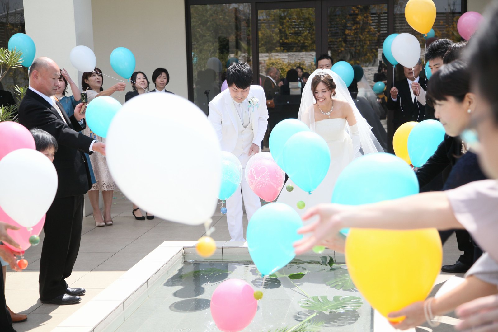 高松市の結婚式場アイルバレクラブのウィッシュトスバルーン