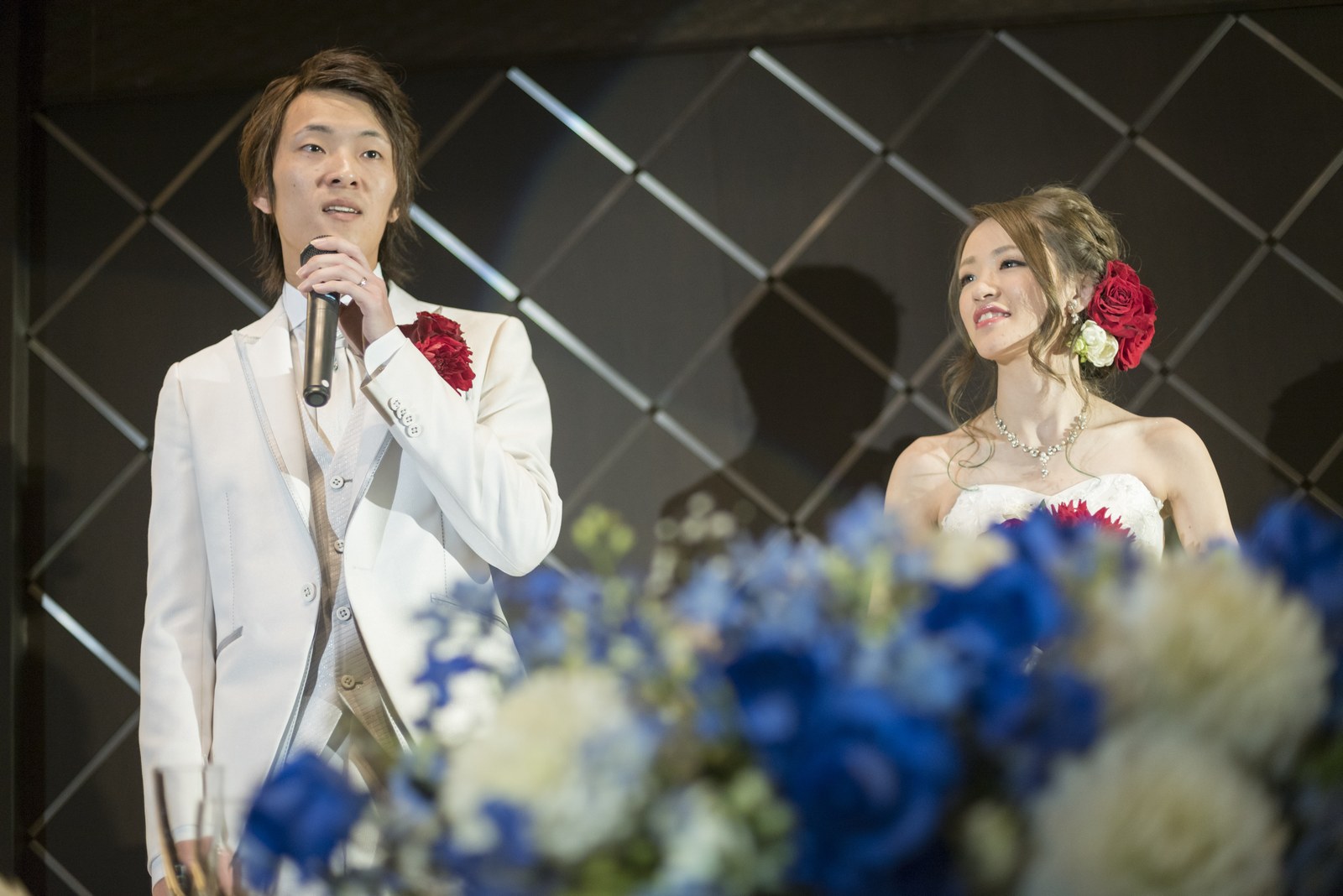 高松市の結婚式場アイルバレクラブで新郎によるウエルカムスピーチ