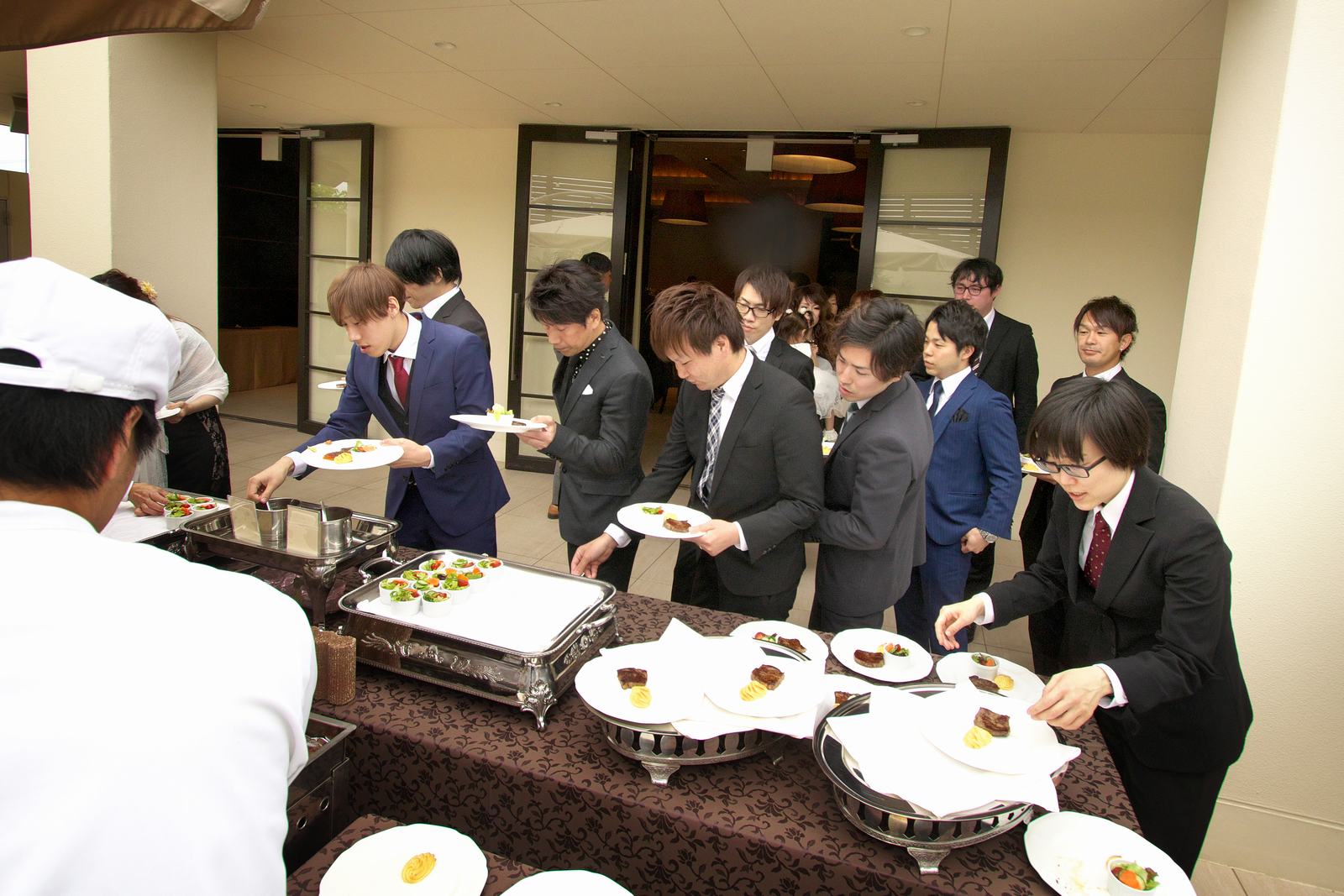 高松市の結婚式場アイルバレクラブのグリルビュッフェ