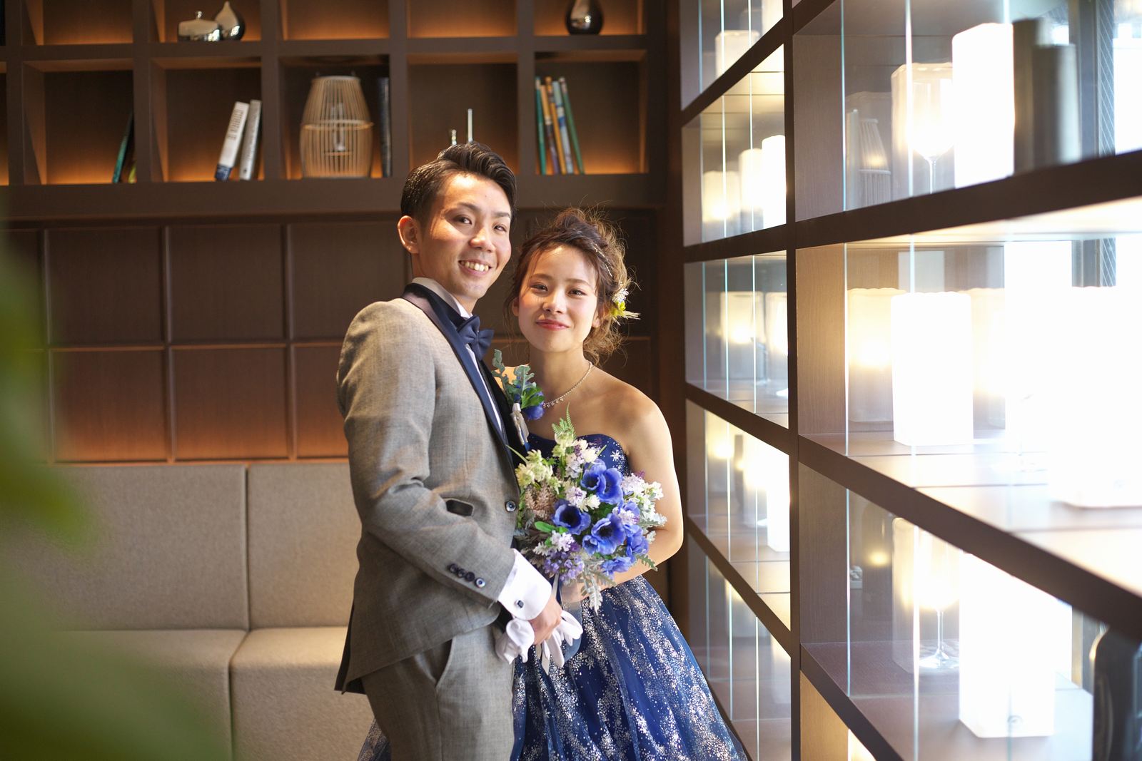 高松市の結婚式場アイルバレクラブの二人写し