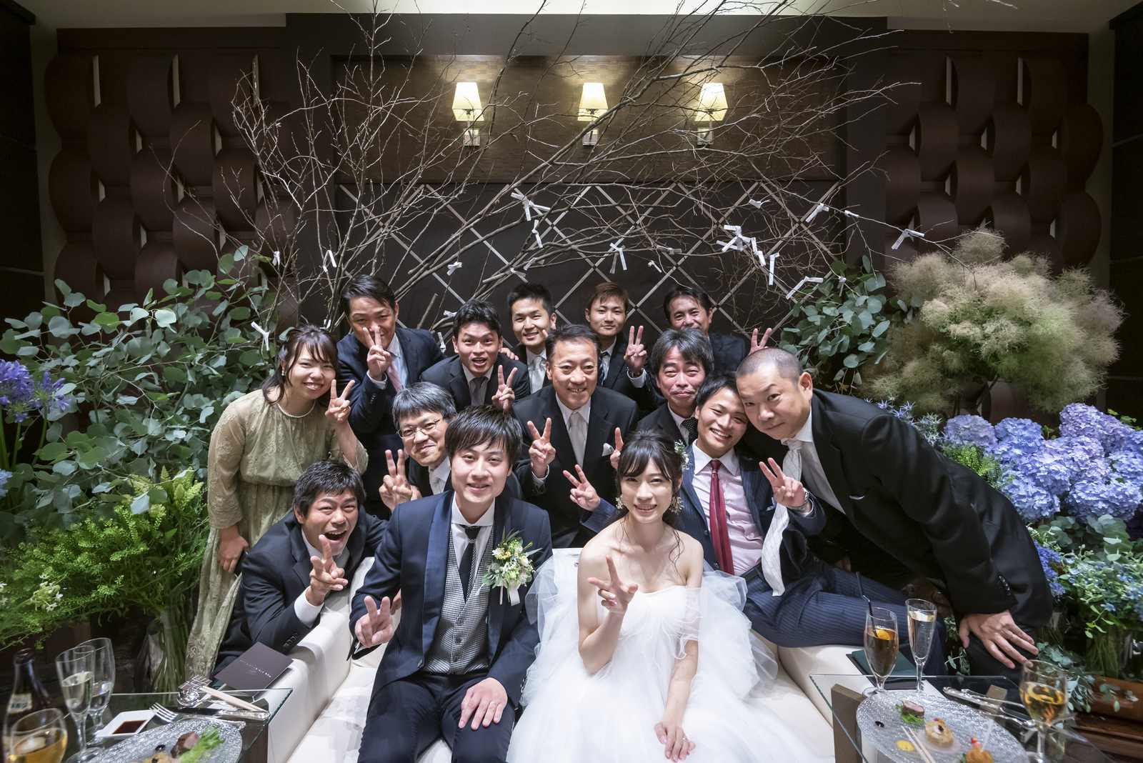 高松市の結婚式場アイルバレクラブ メインテーブル