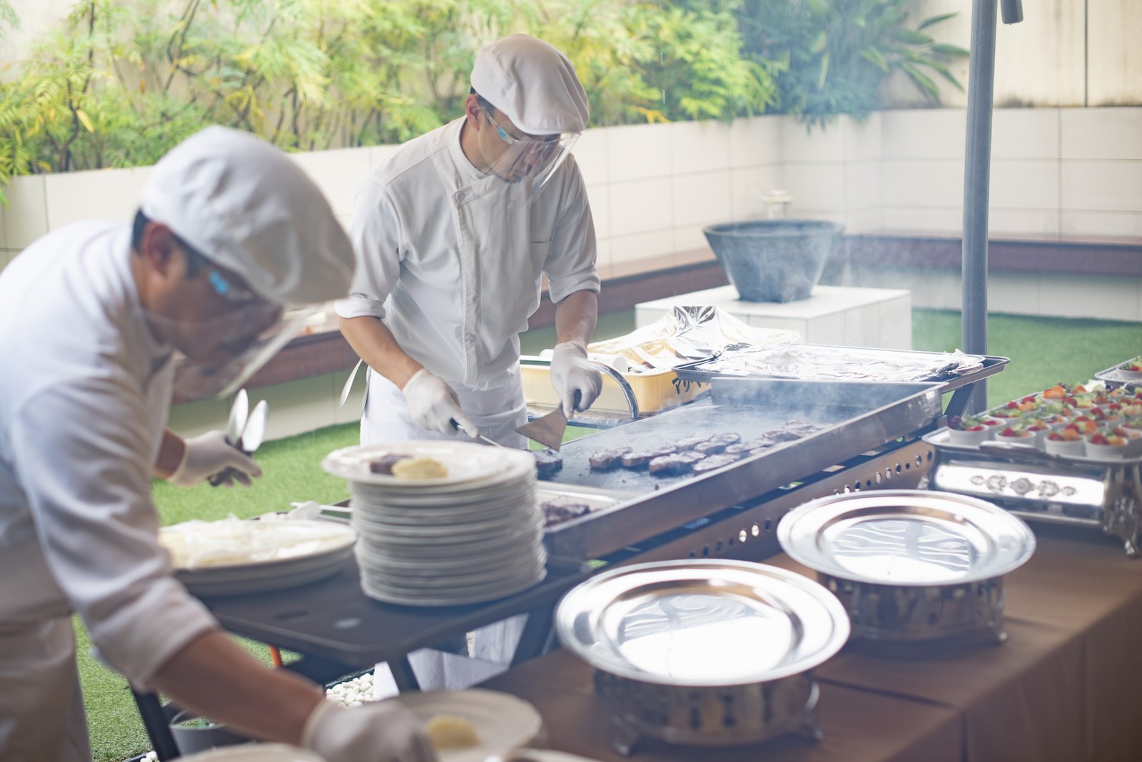 高松市の結婚式場アイルバレクラブ 肉の鉄板焼き